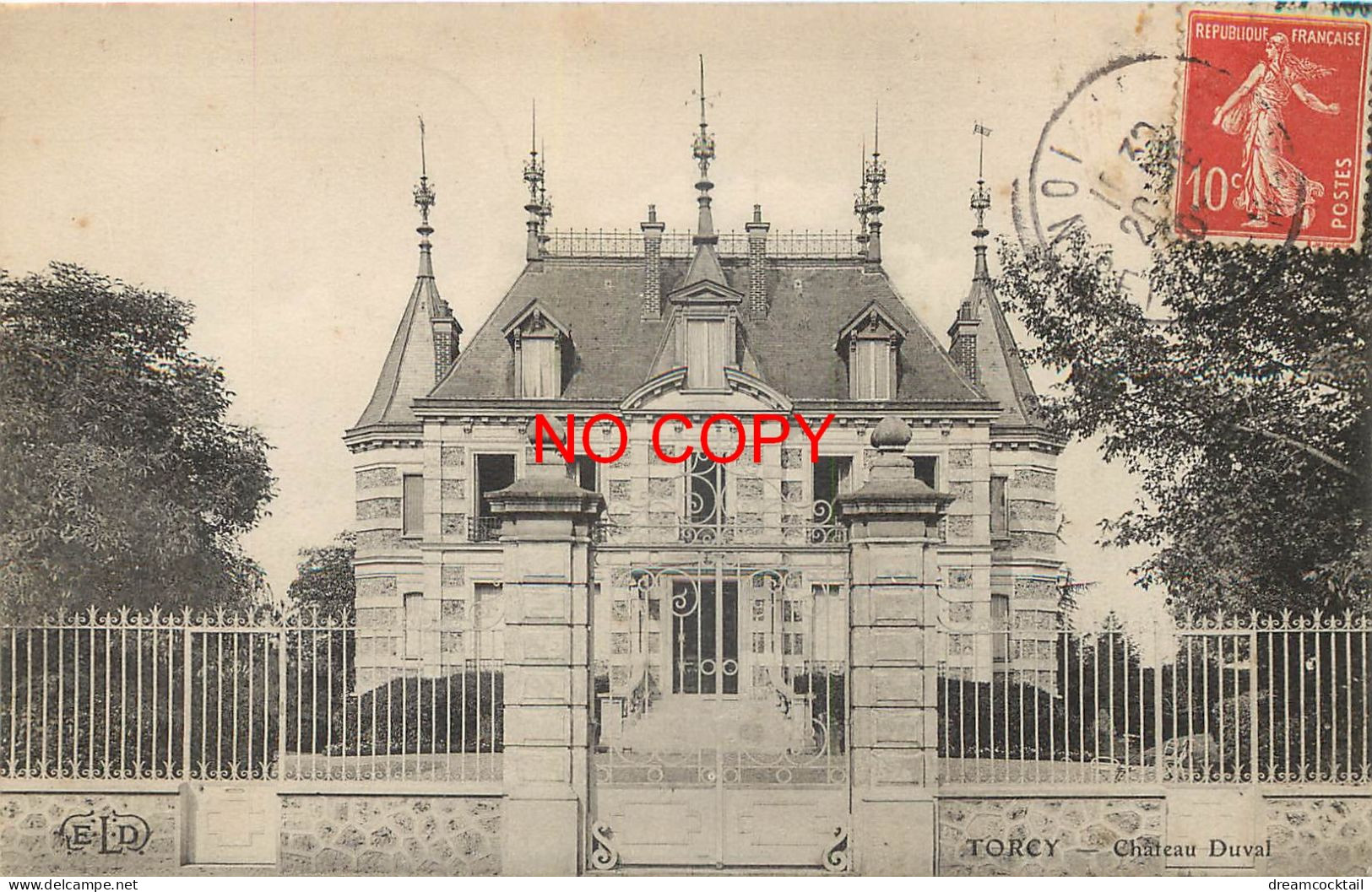 77 TORCY. Château Duval 1908 - Torcy