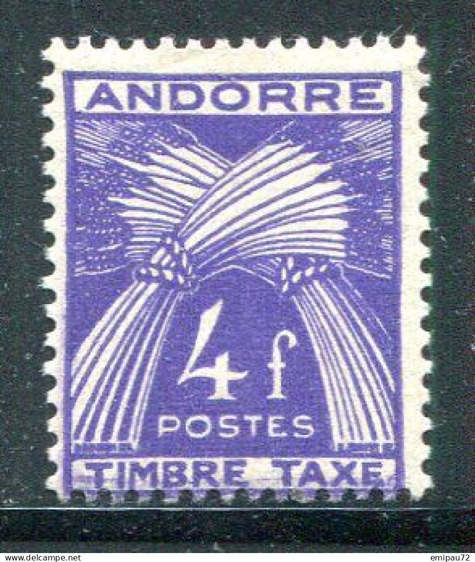 ANDORRE- Taxe Y&T N°36- Neuf Avec Charnière * - Nuevos