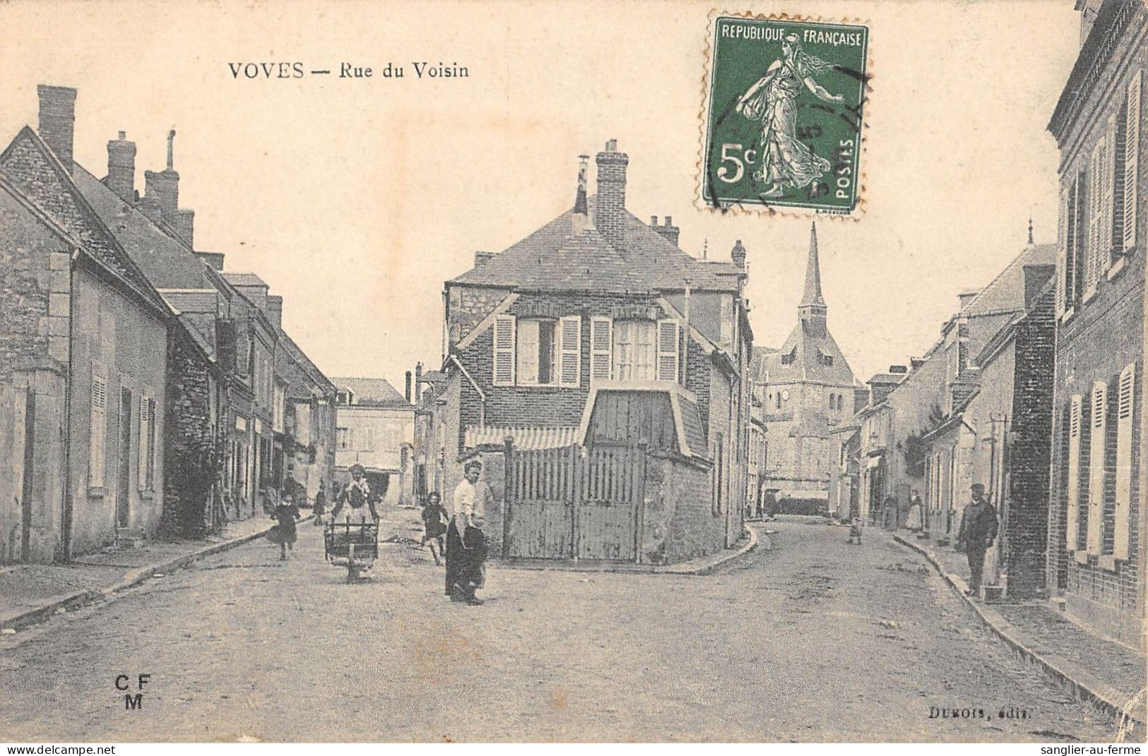 CPA 28 VOVES / RUE DU VOISIN - Sonstige & Ohne Zuordnung