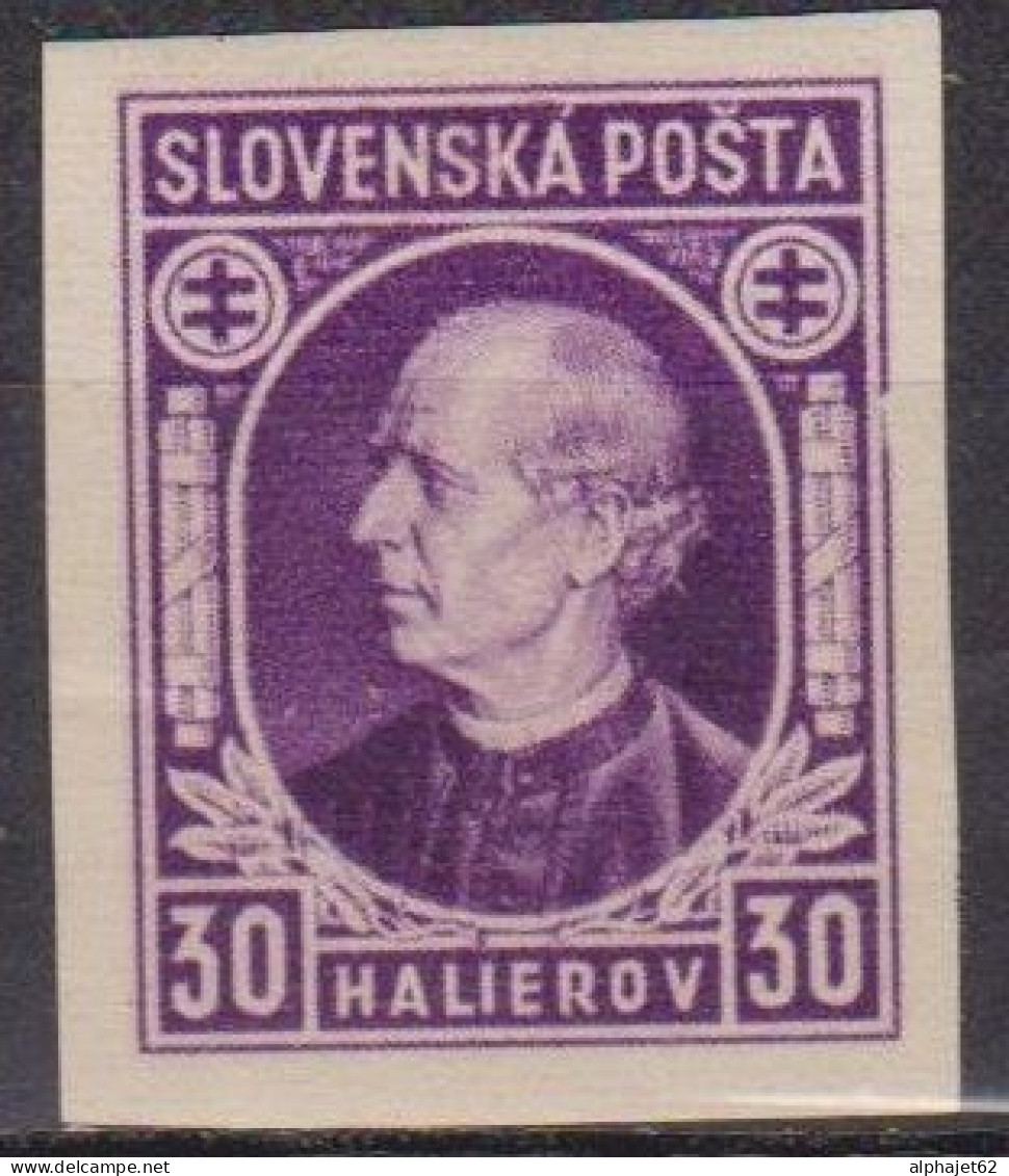 Etat Slovaque - SLOVAQUIE - Monseigneur Andrej Hlinka - N° 25 * - 1939 - Ungebraucht