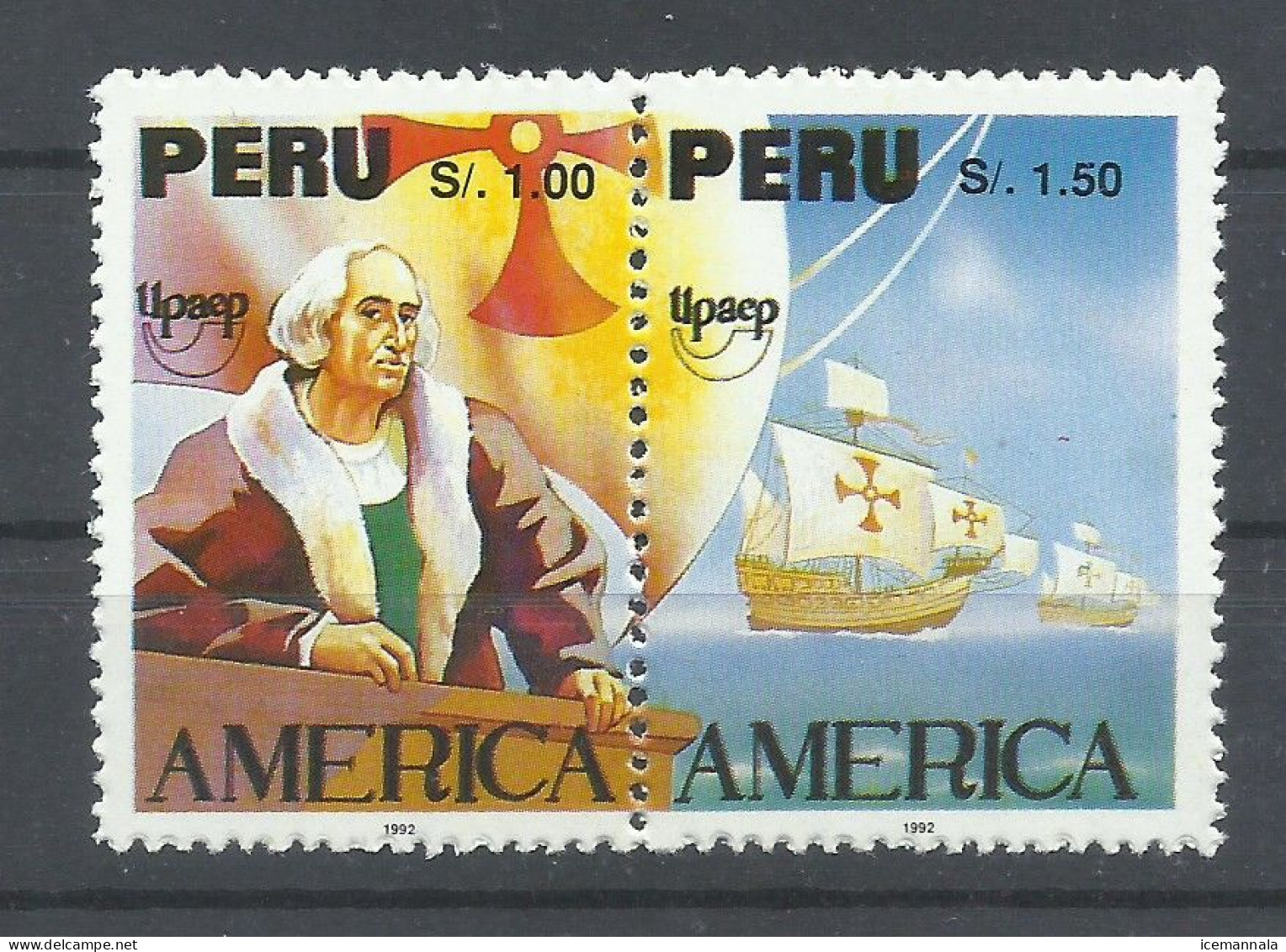 PERU, SERIE  TEMA COLON    MNH  ** - Christophe Colomb