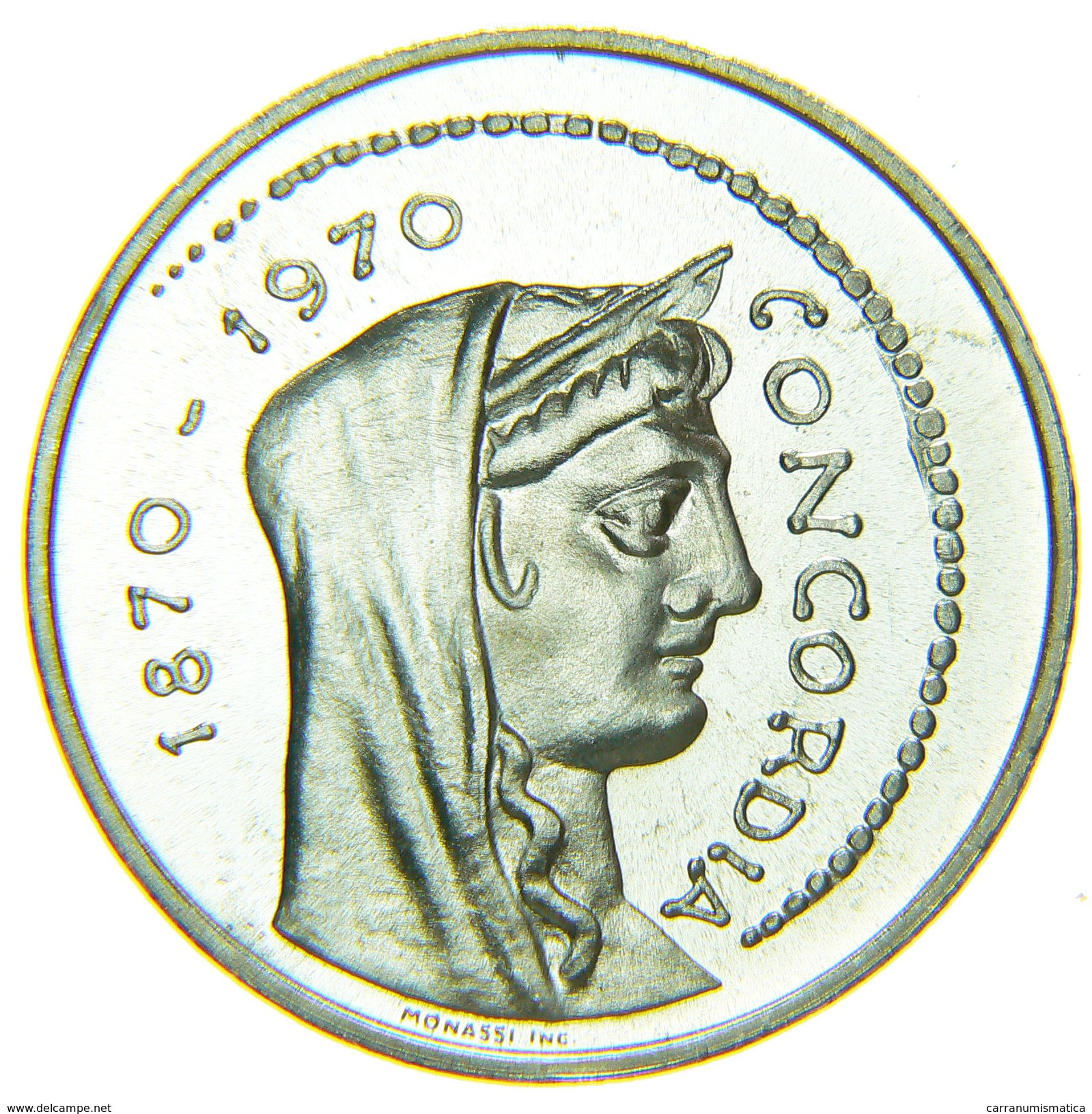 [NC] ITALIA - 1000 LIRE 1970 ROMA CAPITALE ARGENTO FDC DA DIVISIONALE - 1 000 Lire