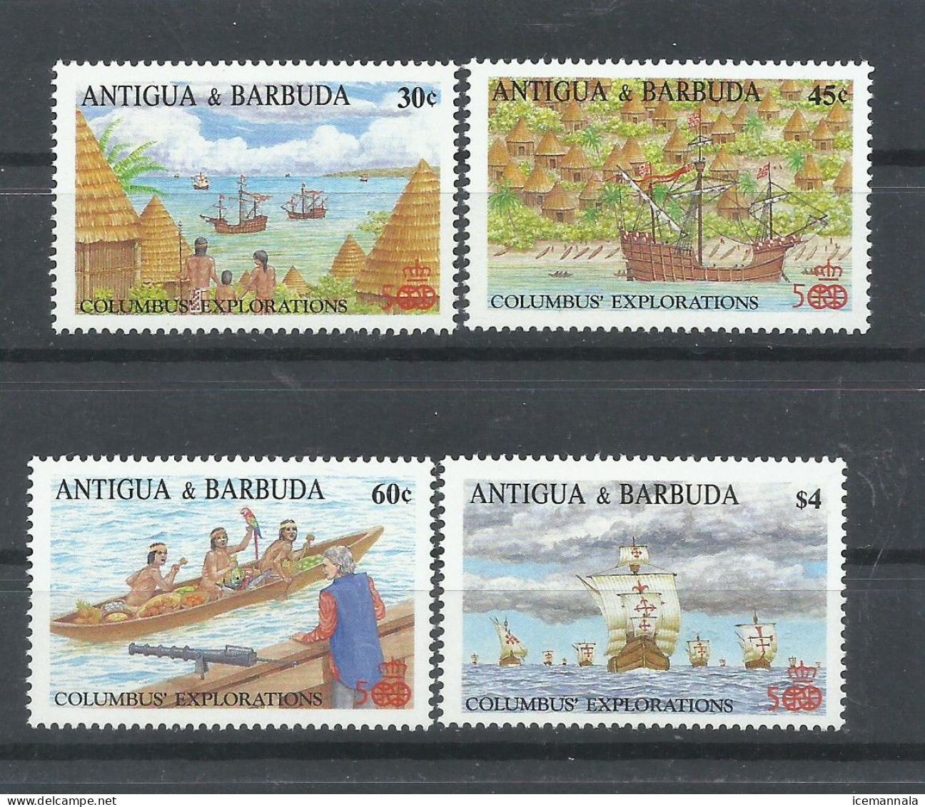 ANTIGUA    YVERT  1063/66   MNH  ** - Christopher Columbus