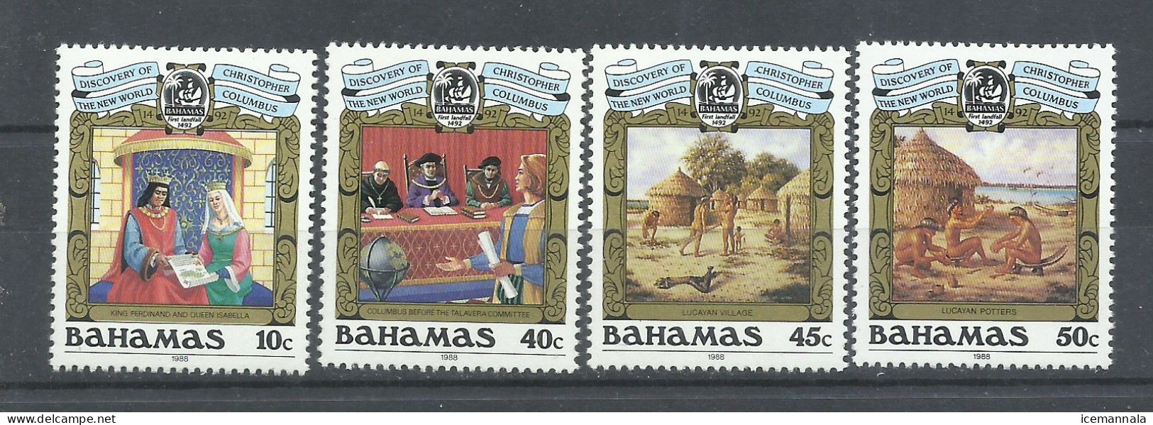 BAHAMAS    YVERT   655/58   MNH  ** - Cristóbal Colón