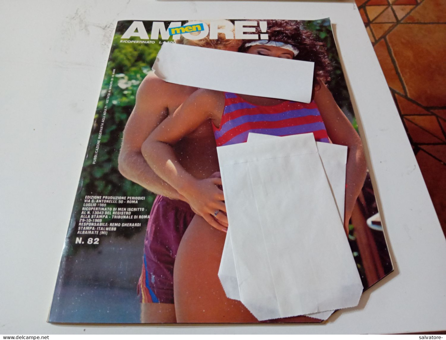 RIVISTA SEX- MEN AMORE RICOPERTINATO- NUMERO 82- LUGLIO 1988 - Santé Et Beauté