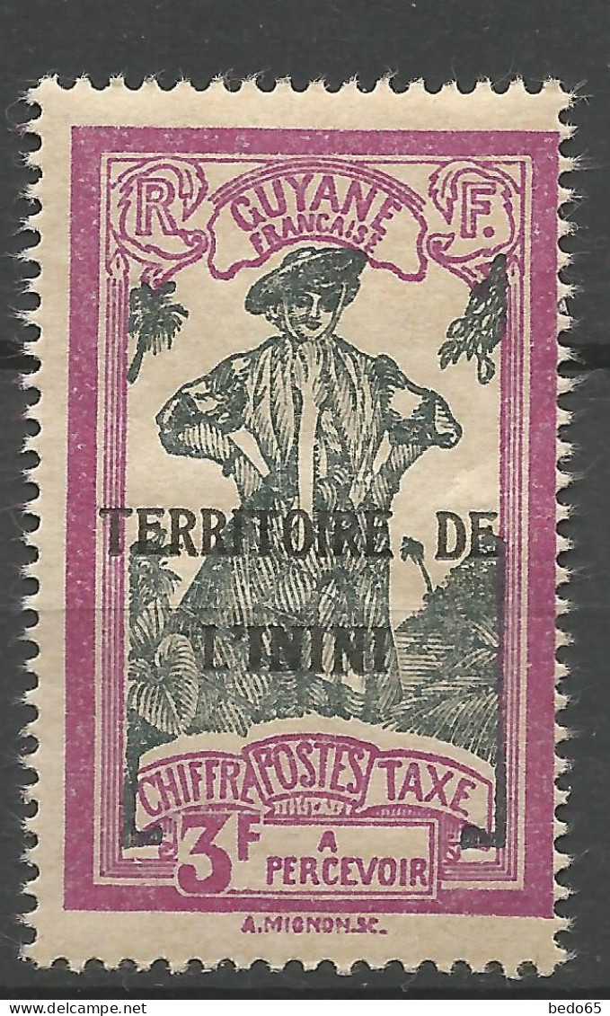 ININI TAXE N° 9 NEUF** LUXE SANS CHARNIERE / Hingeless / MNH - Otros & Sin Clasificación