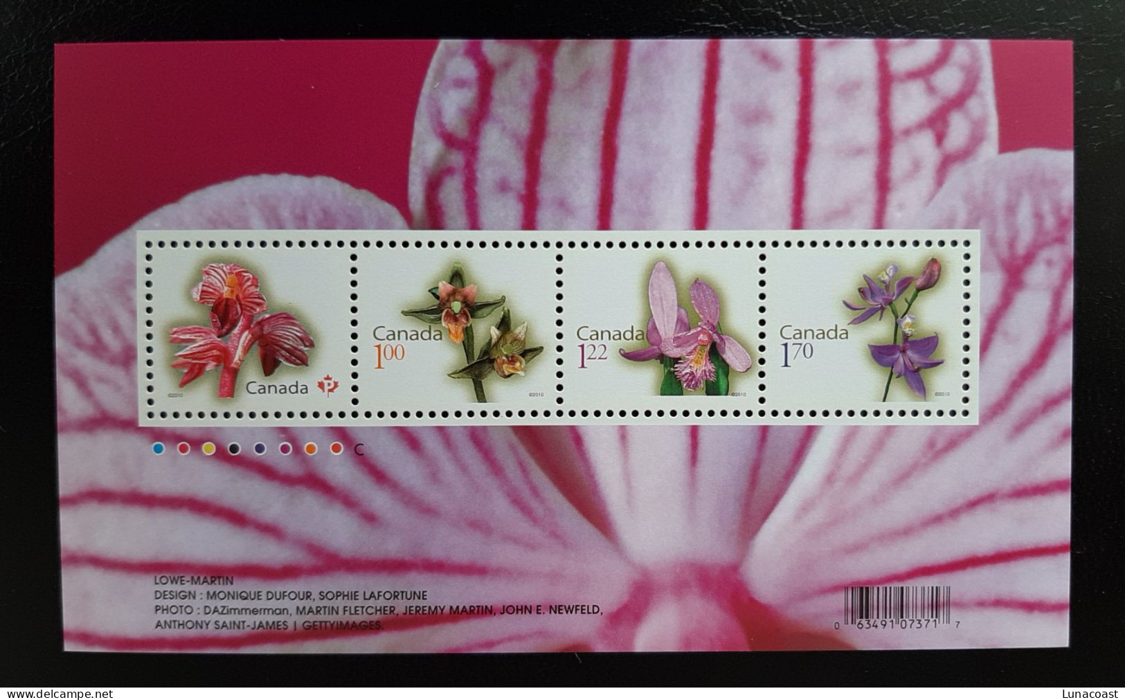 Canada  2010 MNH Sc 2356**  4,49$ Souvenir Sheet, Flower Definitives - Ongebruikt