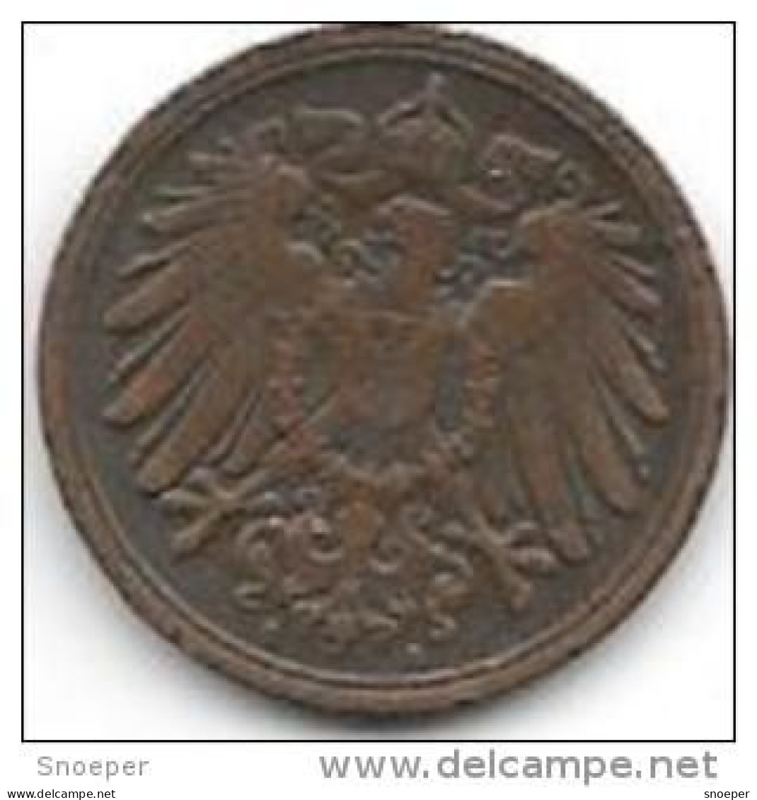 Germany Empire 1 Pfennig 1906 A  Km 10  Vf+ - 1 Pfennig