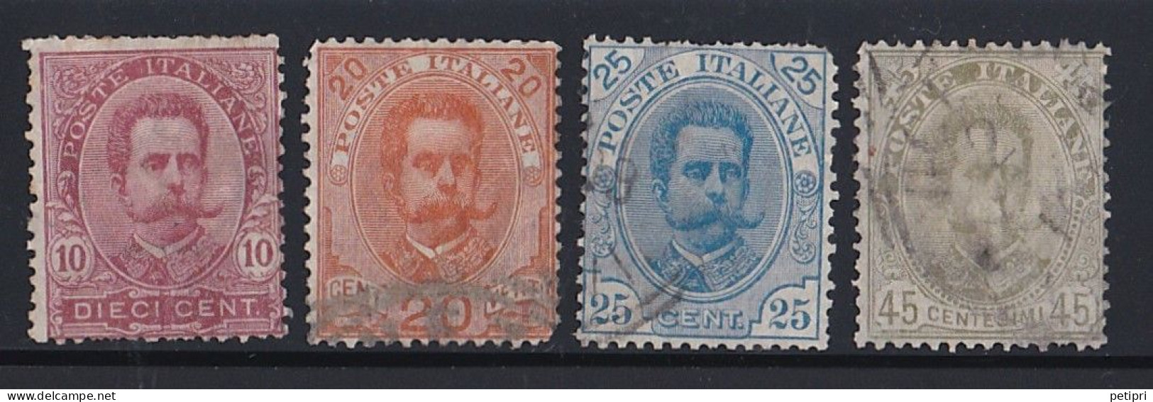 Italie - 1878 - 1900  Humbert I   Y&T  N °  59  60  61  62    Oblitéré - Oblitérés