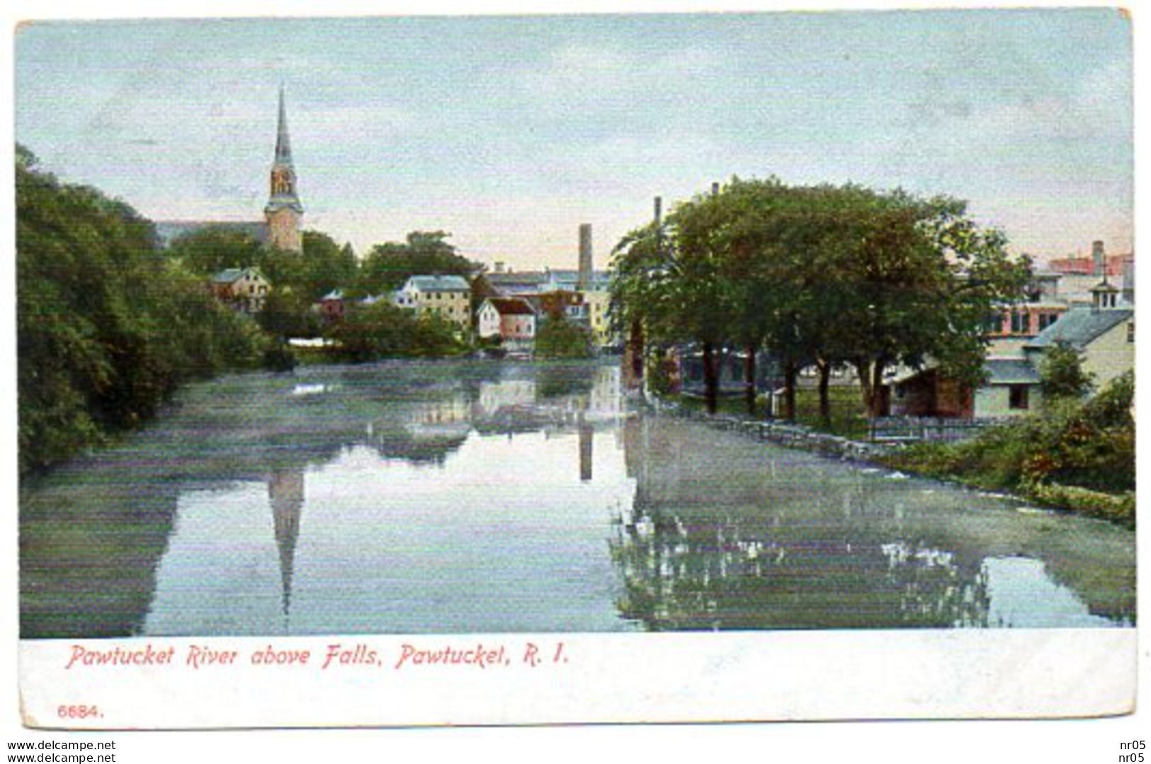 USA - PAWTUCKET River Above Falls, PAWTUCKET, RHODE ISLAND ( R.I )  ( Etats Unis ) - Pawtucket