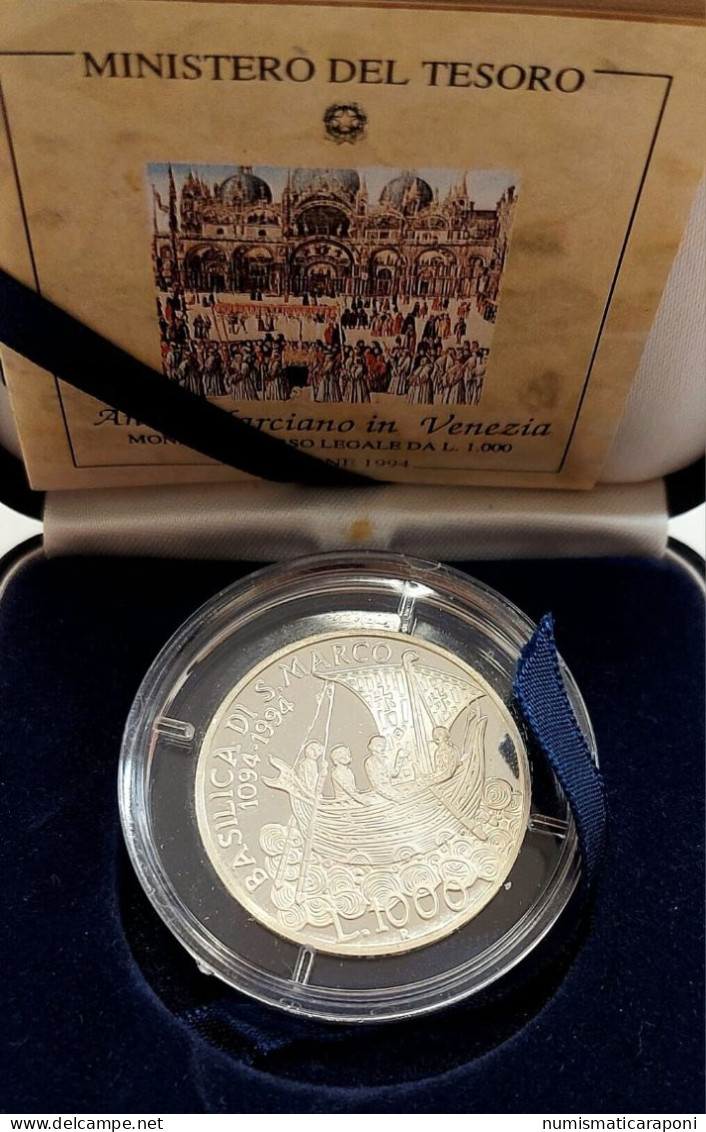 REPUBBLICA ITALIANA  1000 LIRE Anno Marciano In Venezia 1994 Proof In Confezione Ufficiale - 1 000 Liras