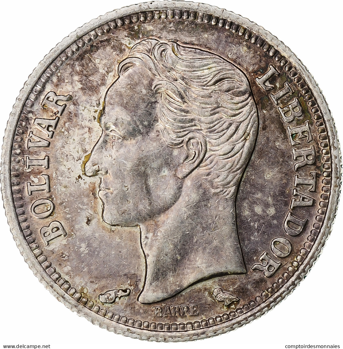 Monnaie, Venezuela, 50 Centimos, 1960, Paris, Paris, SPL, Argent, KM:36a - Venezuela