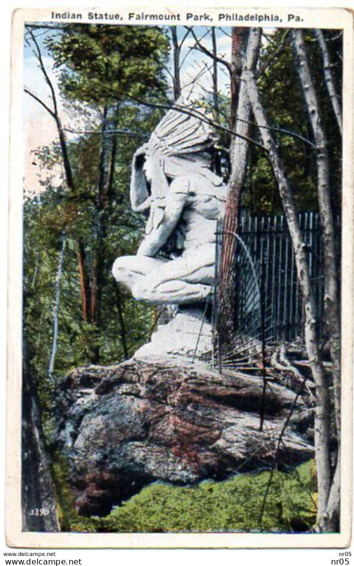 USA - Indian Statue, Fairmount Park, Philadelphia PA. ( Etats Unis ) - Philadelphia