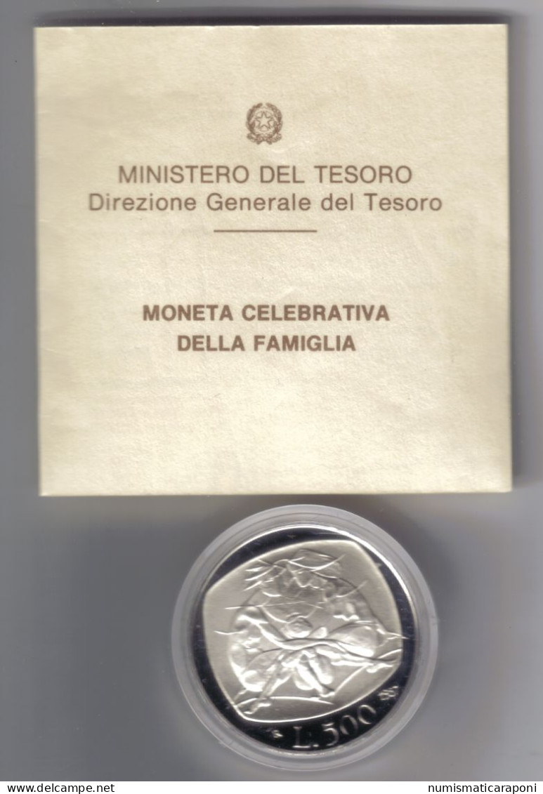 Italia Monetazione In Lire 1946-2001 500 LIRE 1987 Anno Della Famiglia Proof Set ZECCA - 500 Lire