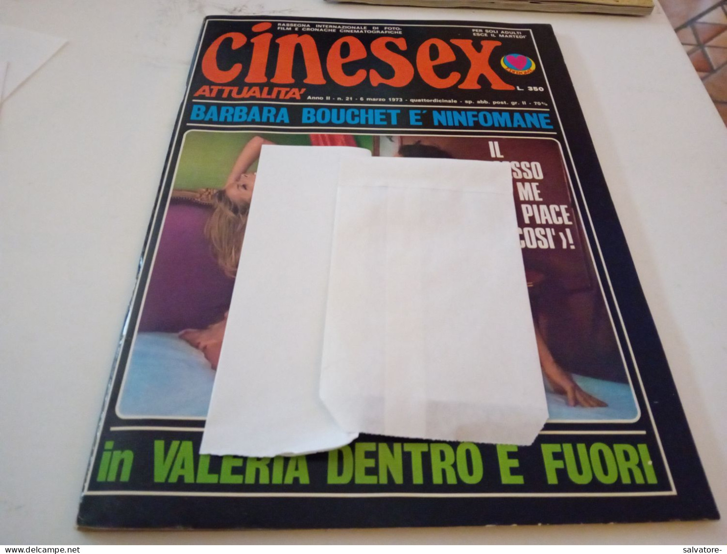 RIVISTA CINESEX- ANNO 2- NUMERO 21- 6 MARZO 1973 - Gezondheid En Schoonheid