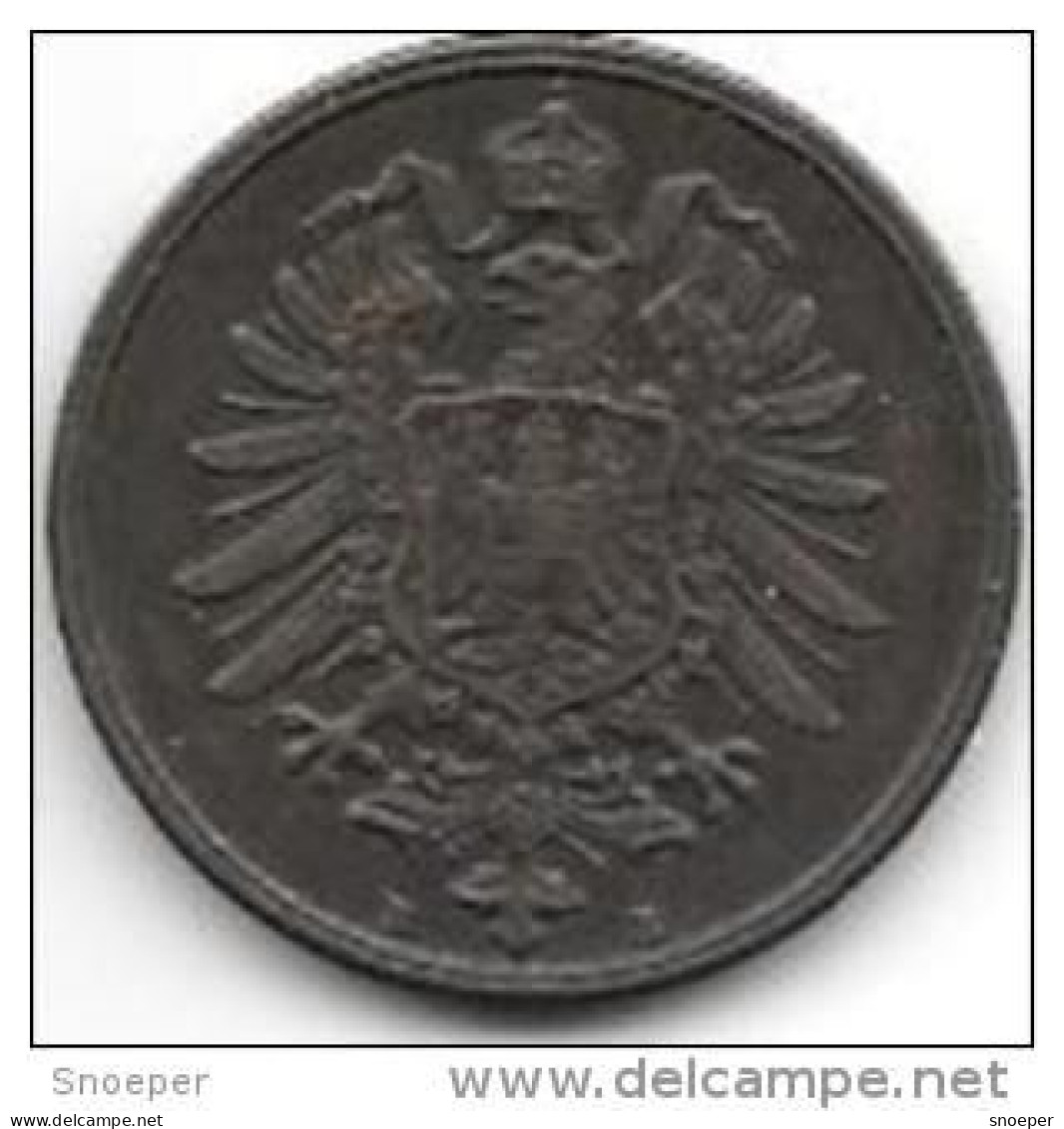 *empire 2 Pfennig 1875  B   Km 2    Vf+ - 2 Pfennig