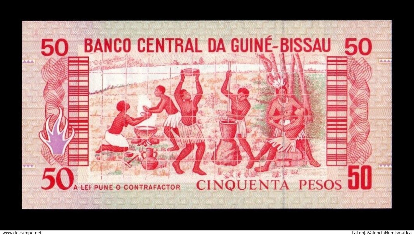 Guinea Bissau 50 Pesos 1990 Pick 10 Sc Unc - Guinee-Bissau