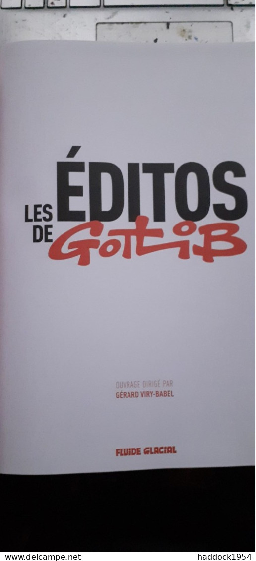 Les éditos De GOTLIB GERARD VIRY-BABEL Fluide Glacial Canal BD 2023 - Eerste Druk