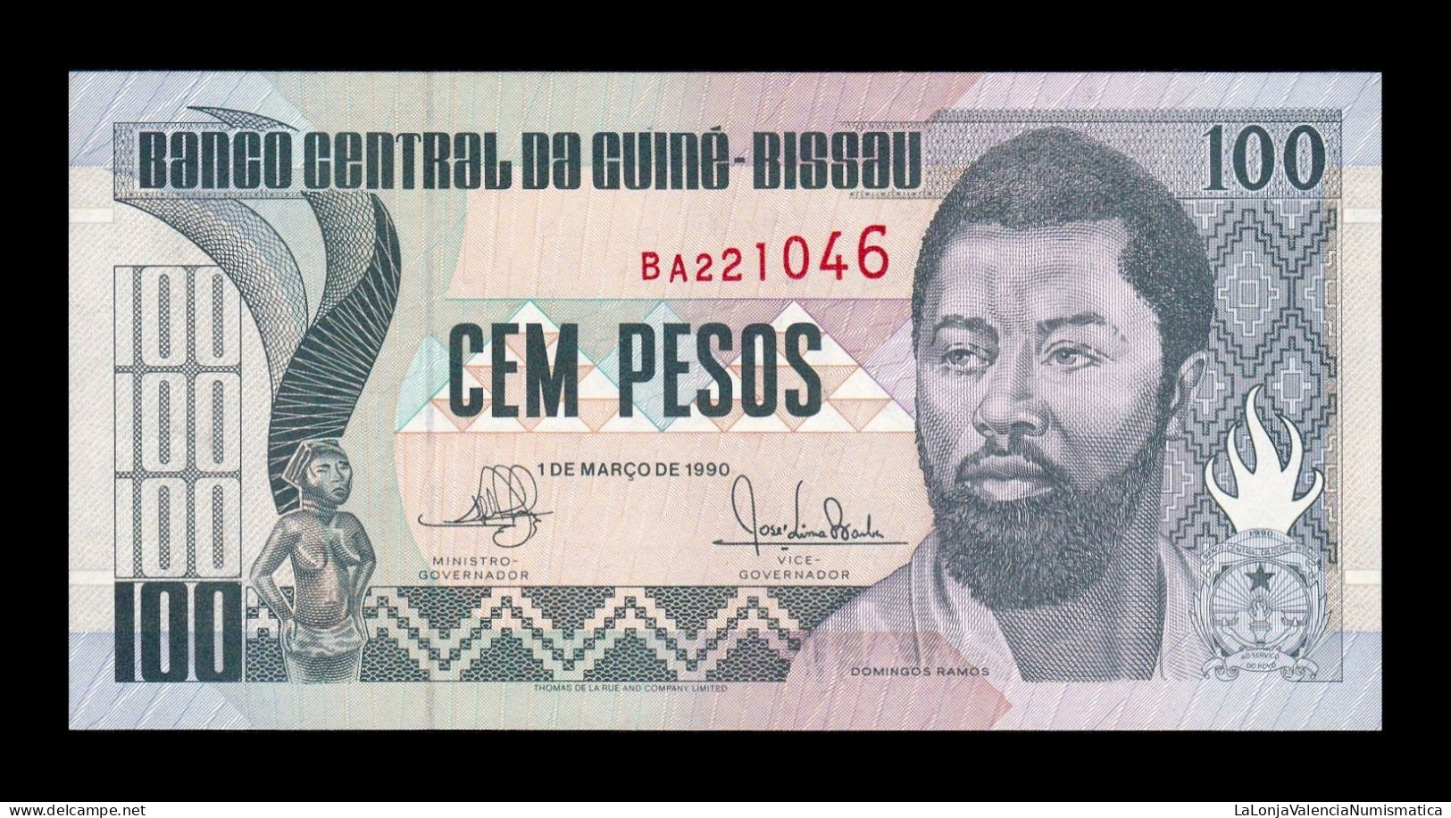 Guinea Bissau 100 Pesos 1990 Pick 11 Sc Unc - Guinea-Bissau