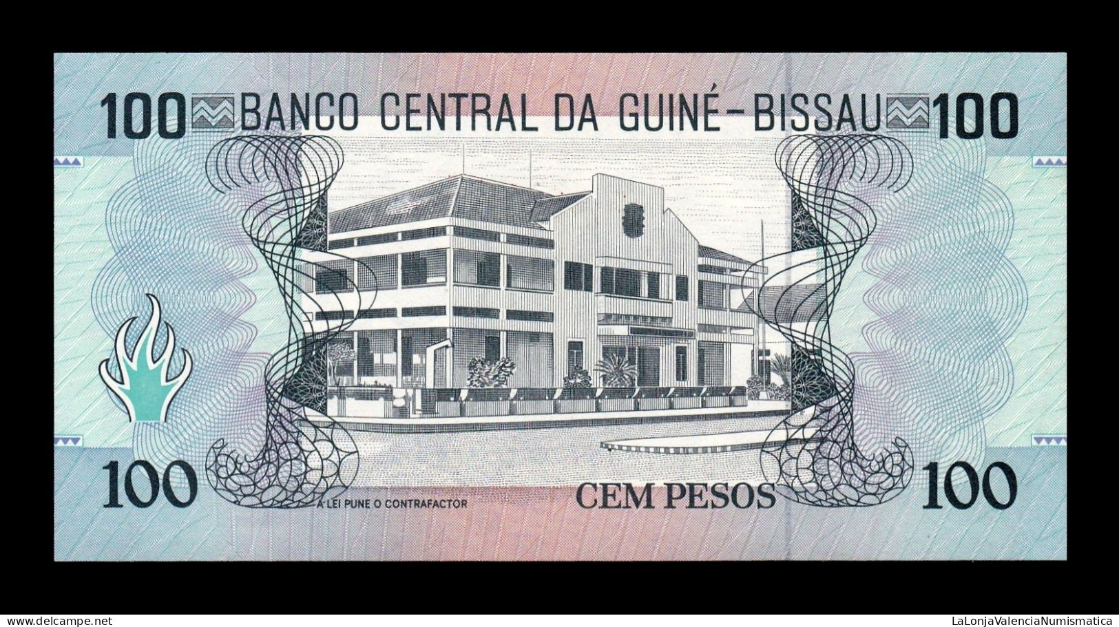 Guinea Bissau 100 Pesos 1990 Pick 11 Sc Unc - Guinea-Bissau