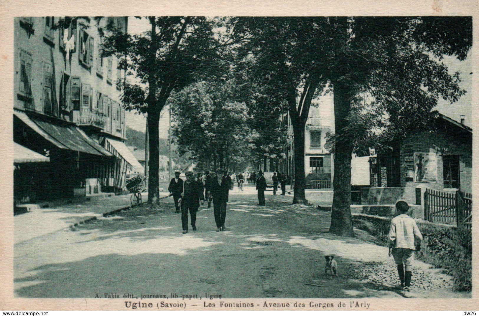 Ugine (Savoie) Les Fontaines, Avenue Des Gorges De L'Arly - Edition A. Takis, Libraire - Carte Non Circulée - Ugine