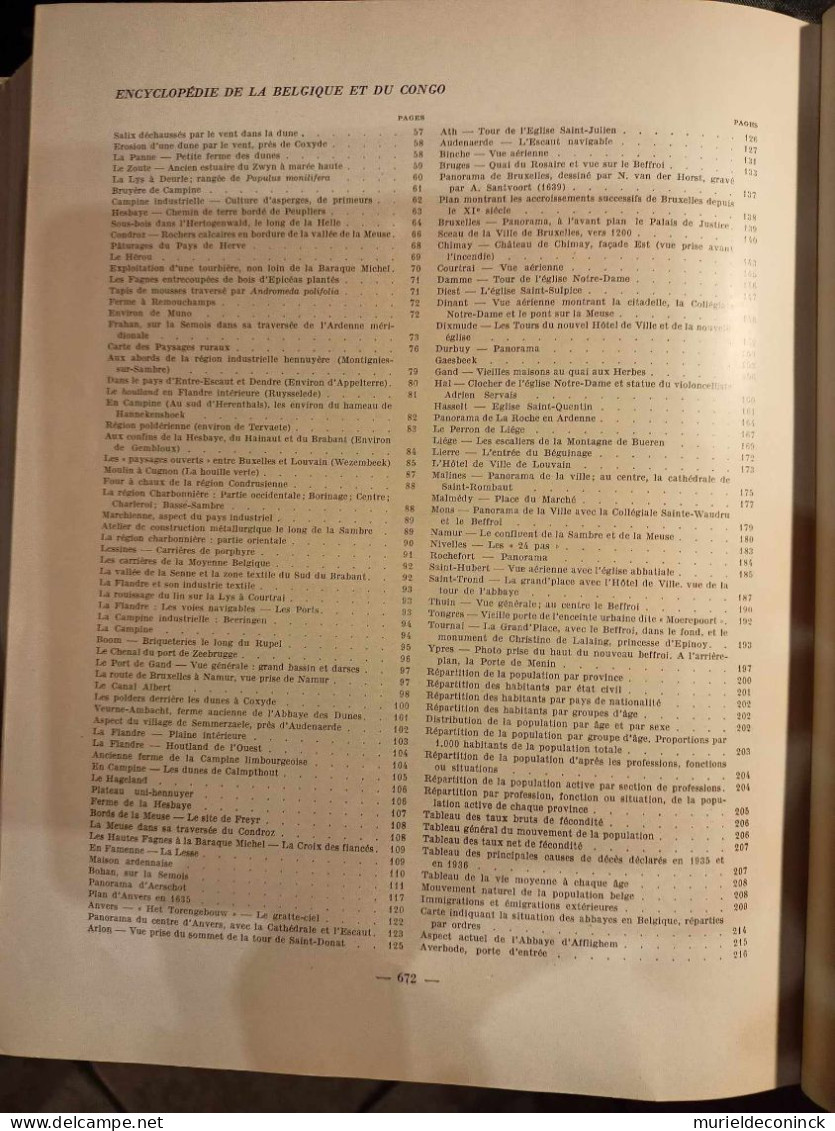 Grande encyclopedie de la Belgique et du Congo Editorial office Belgique 676 pages 1938