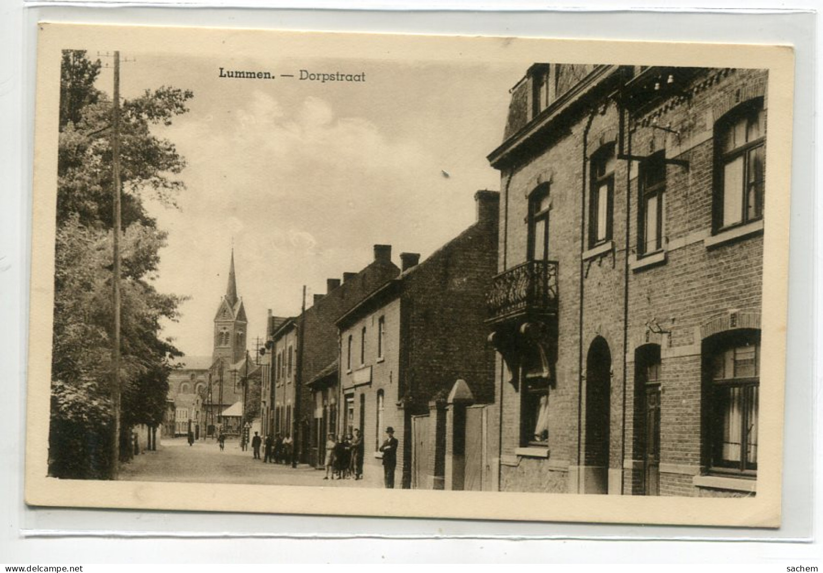 BELGIQUE LUMMEN Carte RARE Dorpstraat Rue Du Village  1930  Uitg G Steegmans Vanheel Lummen    /D01   2022 - Lummen