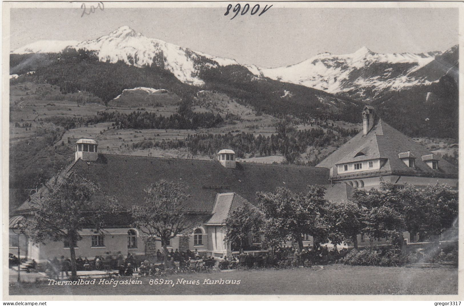 E706) Thermalbad HOFGASTEIN - Neues KURHAUS - Tolle Alte S/W AK - Bad Hofgastein