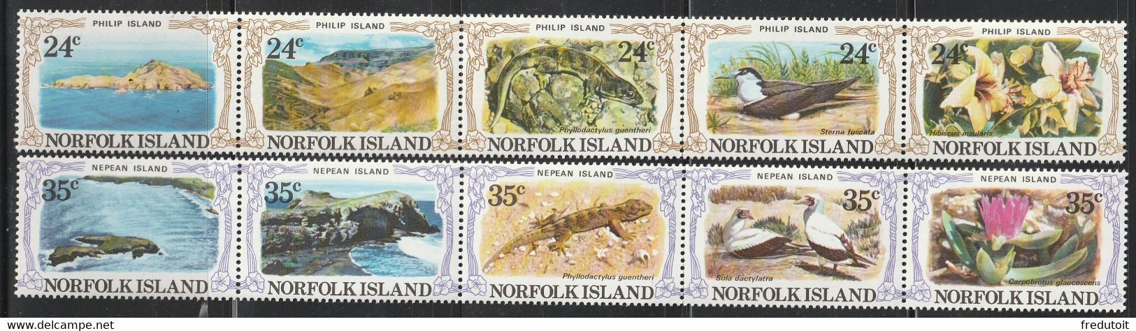 NORFOLK - N° 272/81 ** (1982) Faune Et Flore - Norfolk Island