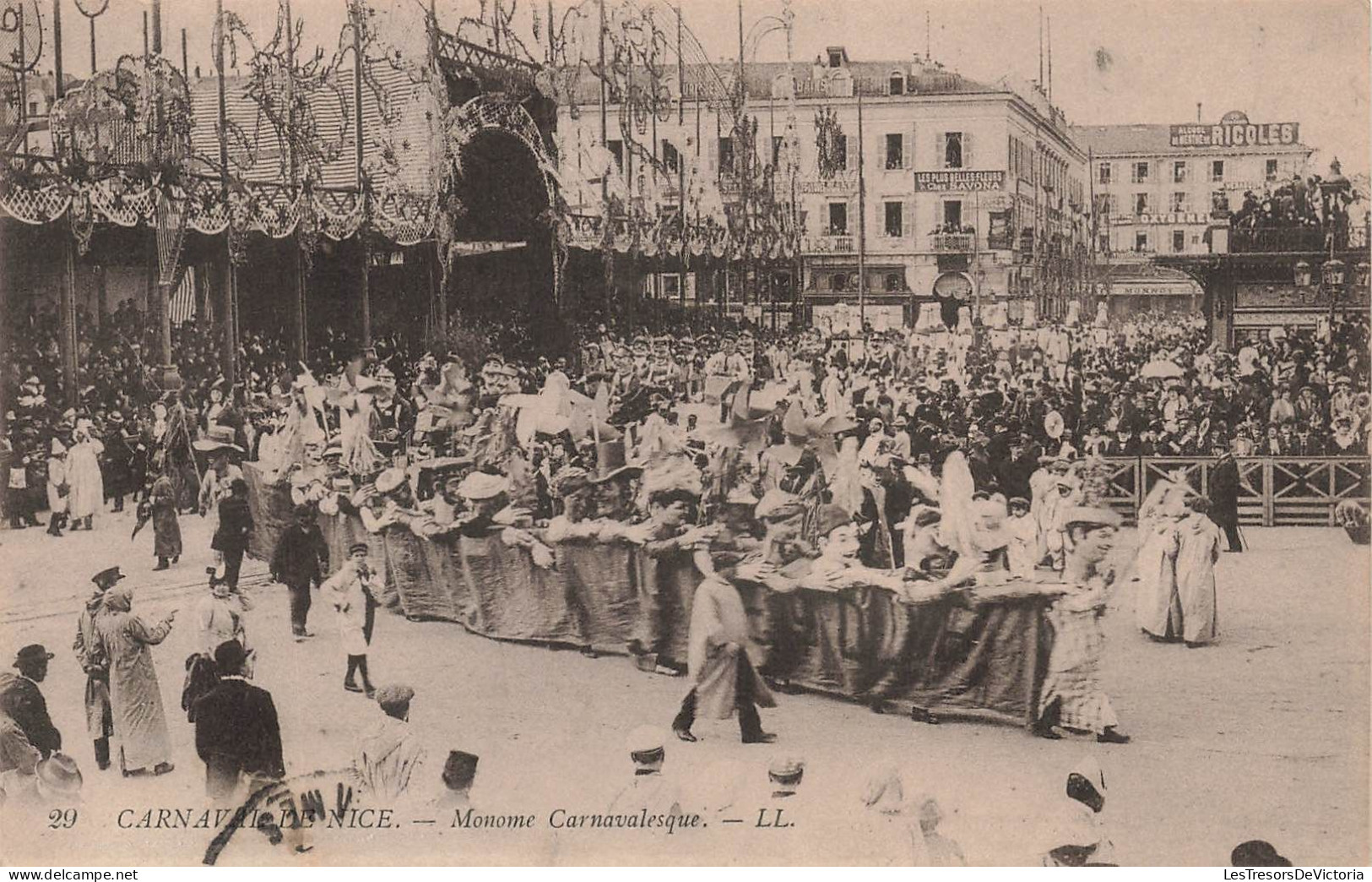 FRANCE - Nice - Carnaval - Monome Carnavalesque - Carte Postale Ancienne - Carnival