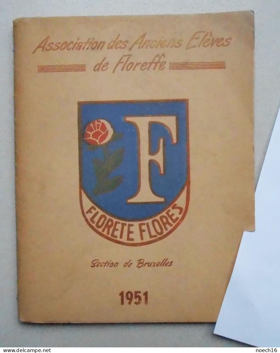 Cahier Association Des Anciens Elèves De Floreffe Section De Bruxelles 1951 - Belgium