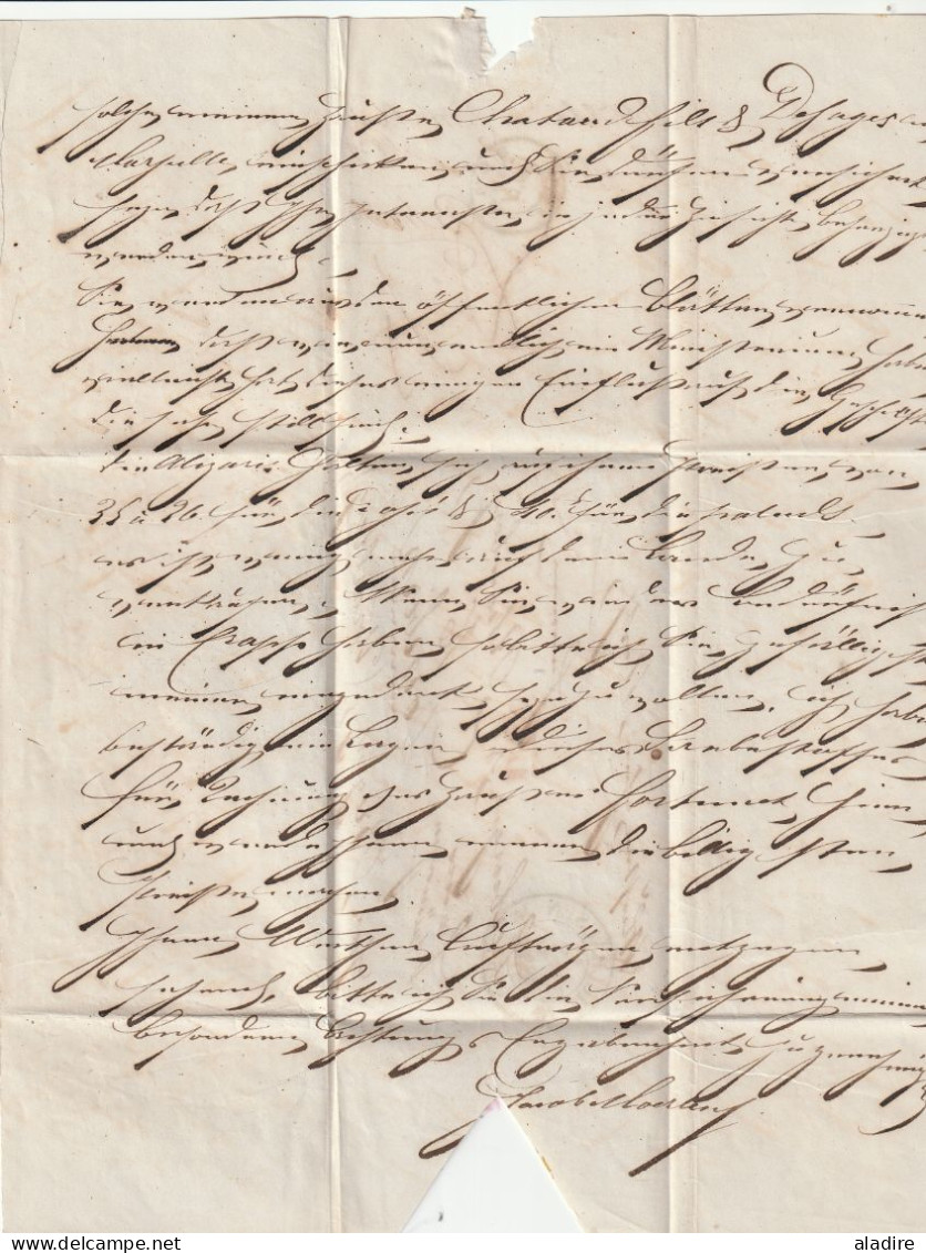 1839 - Lettre Pliée De MULHAUSEN, Mulhouse (fleurons) Vers DORNBIRN, Autriche, Österreich - Via BREGENZ - 1801-1848: Vorläufer XIX