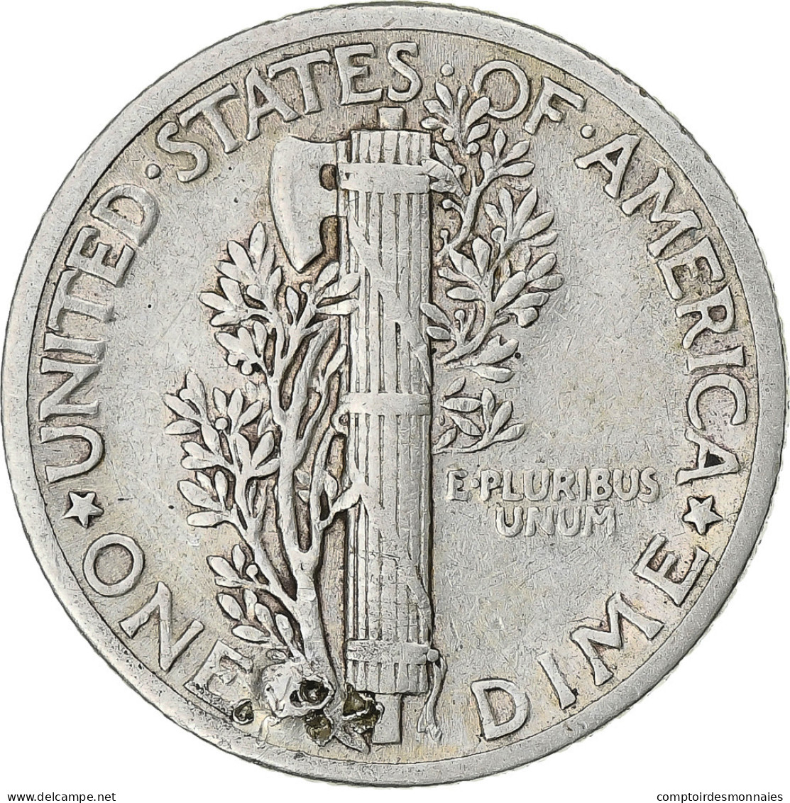 Monnaie, États-Unis, Mercury Dime, Dime, 1938, U.S. Mint, Philadelphie, TB - 1916-1945: Mercury (kwik)