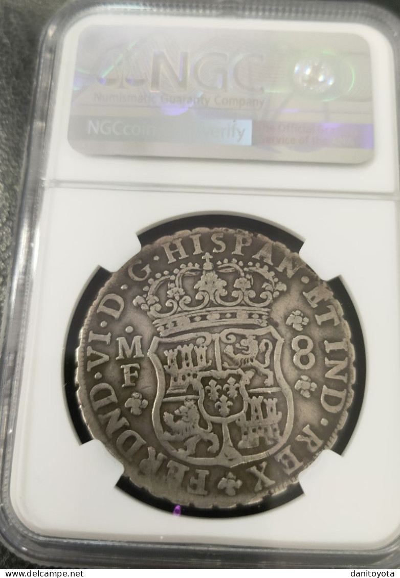 ESPAÑA. AÑO 1749. FERNANDO VI  8 REALES PLATA MEXICO MF.  REF A/F - Münzen Der Provinzen
