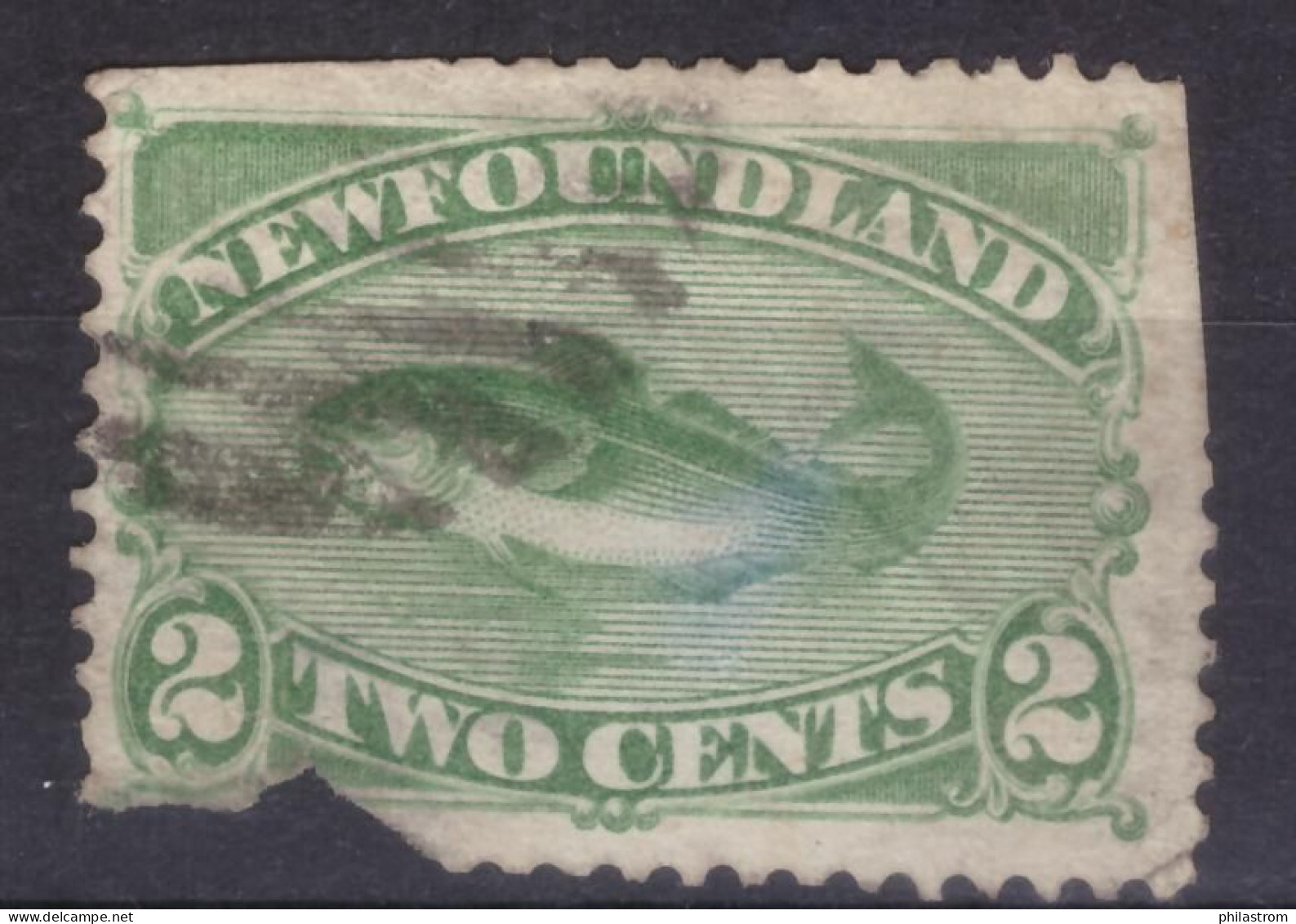 New Foundland  -Two Cents - Damaged  (ZSUKKL-0028) - 1857-1861