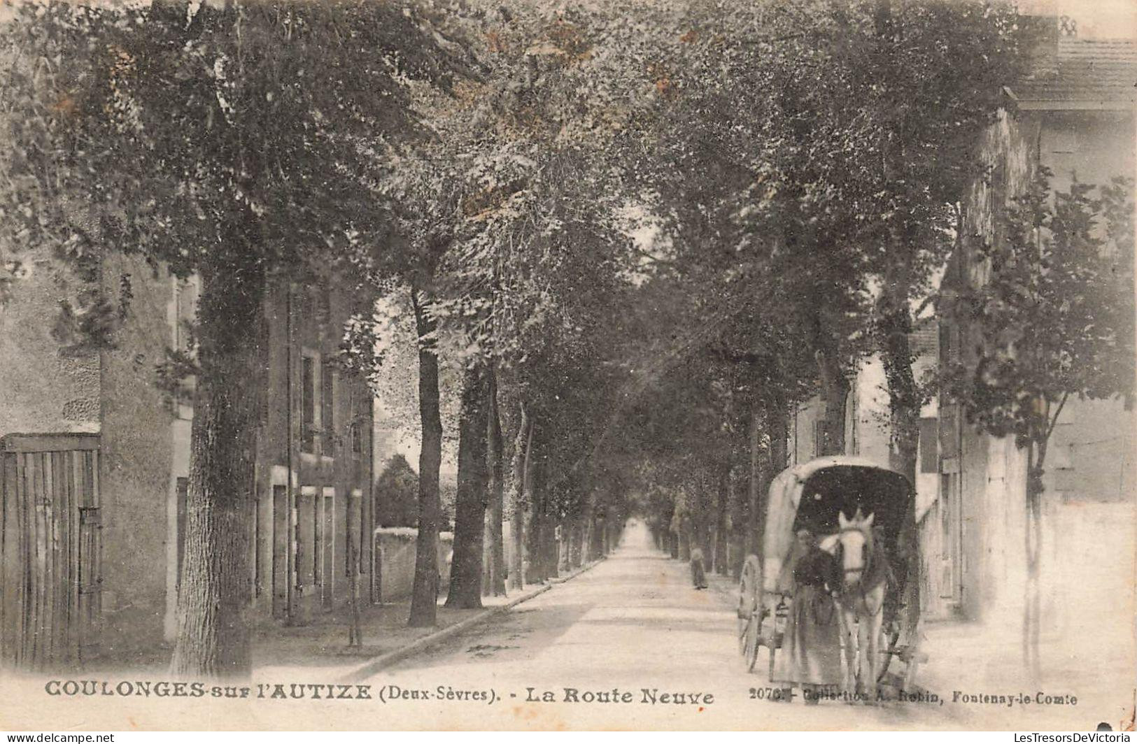 FRANCE - Coulognes Sur L'Autize (Deux Sèvres) - La Route Neuve - Voiture - Coll A Robin -  Carte Postale Ancienne - Coulonges-sur-l'Autize