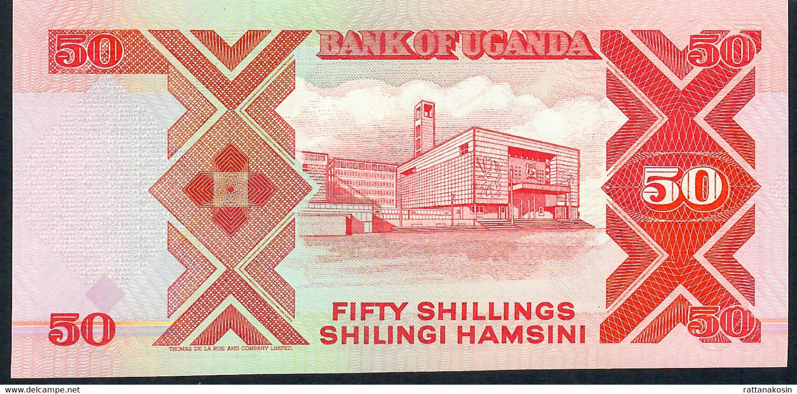 UGANDA  P30a 50 SHILLINGS 1987 #CF Signature 7  UNC. - Ouganda