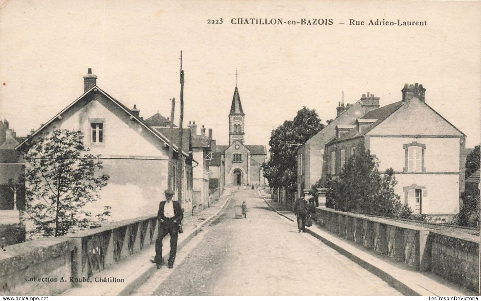 FRANCE - Chatillon En Bazois - Rue Adrien Laurent - Collection A Roube - Carte Postale Ancienne - Chatillon En Bazois