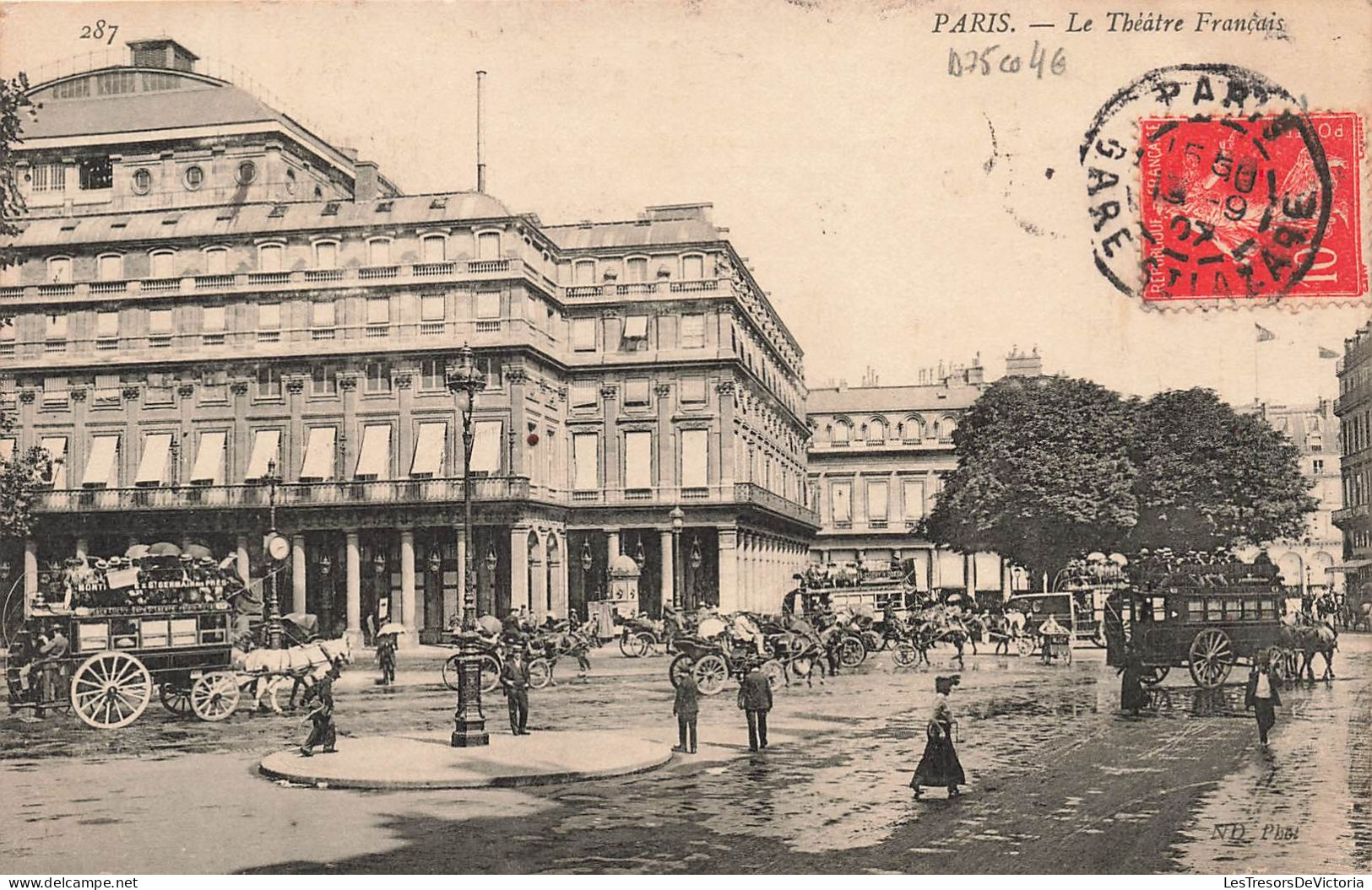 FRANCE - Paris - Vue Générale Du Théâtre Français - Animé - Carte Postale Ancienne - Mehransichten, Panoramakarten