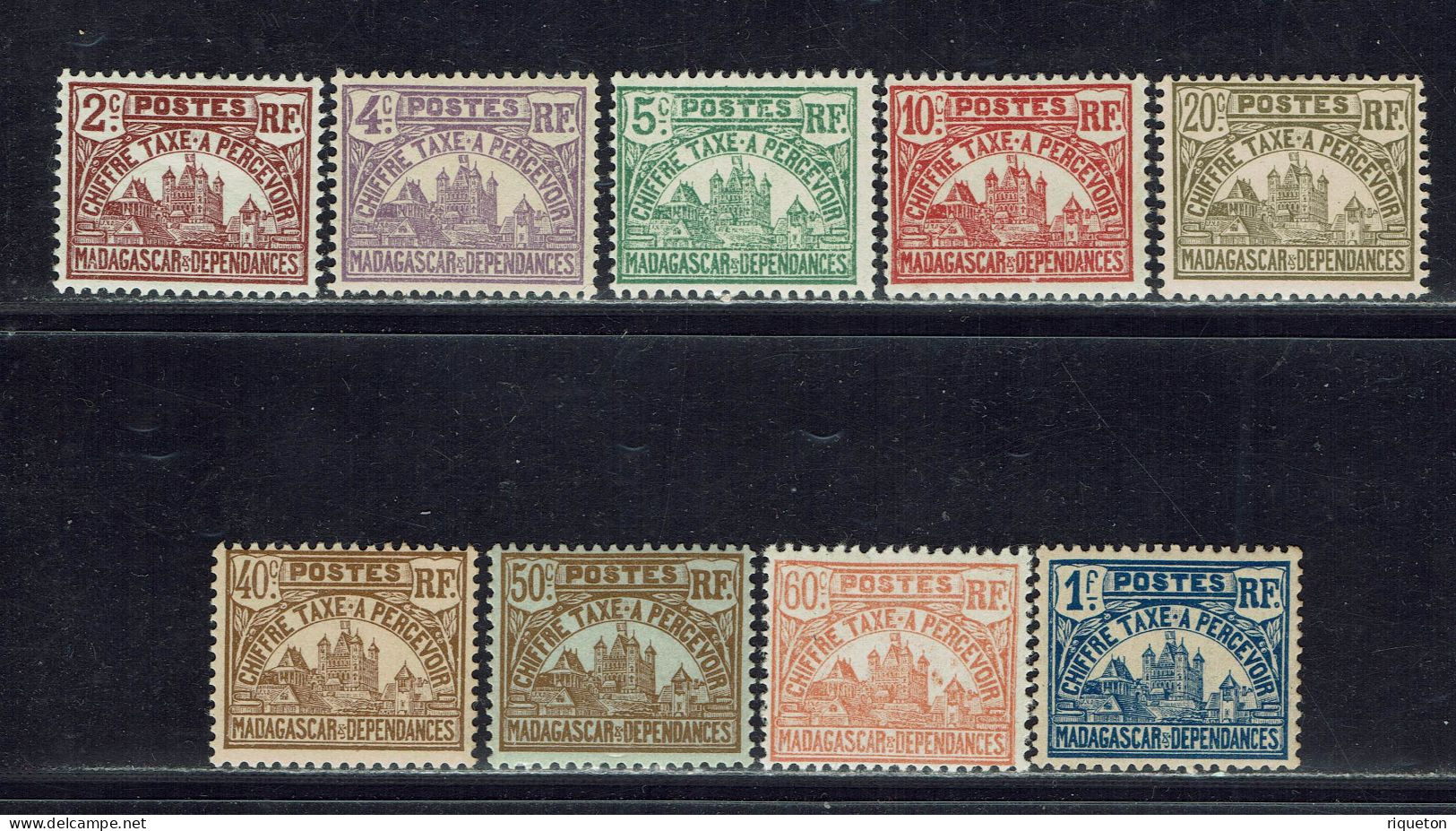 Madagascar. T. Taxe N° 8/16 Neufs * TB. - Timbres-taxe