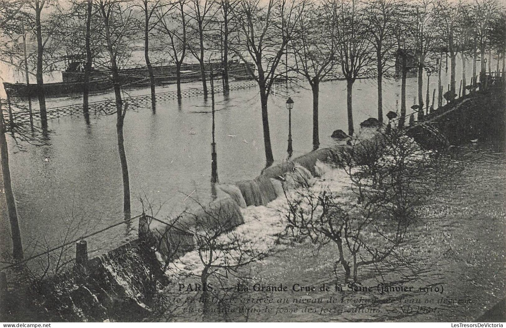 FRANCE - Paris - La Grande Crue De La Seine - Carte Postale Ancienne - Überschwemmung 1910