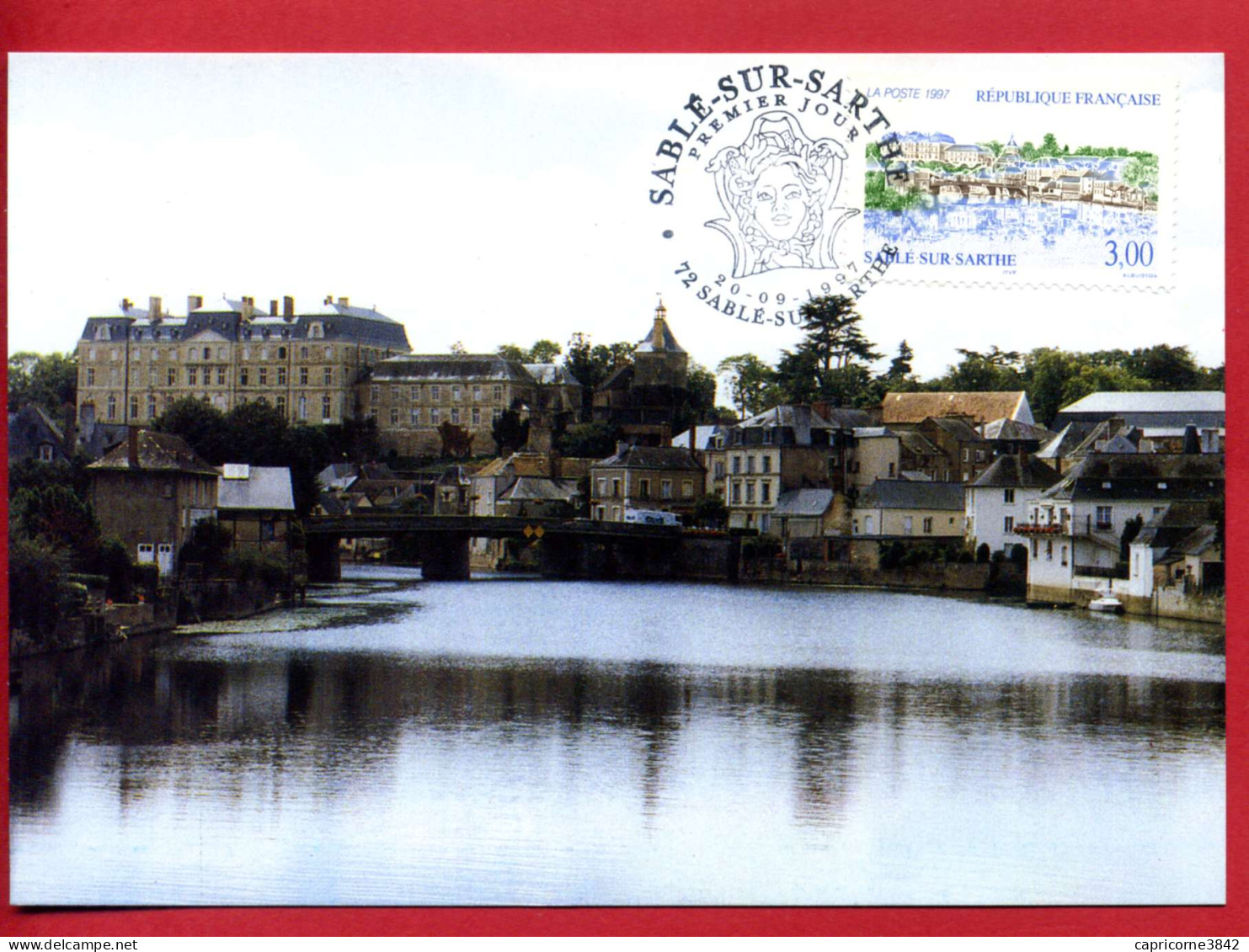 1997 - Carte Maximum - Sablé Sur Sarthe - Cachet 1er Jour Sur Tp N° 3107 - 1990-1999