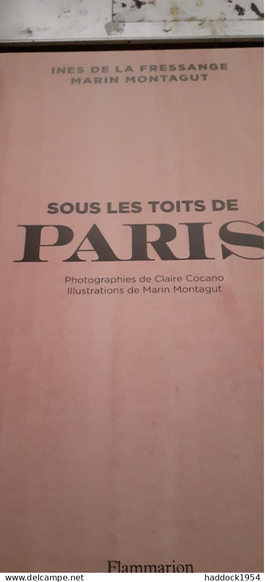 Sous Les Toits De PARIS INES DE LA FRESSANGE MARIN MONTAGUT Flammarion 2018 - Décoration Intérieure