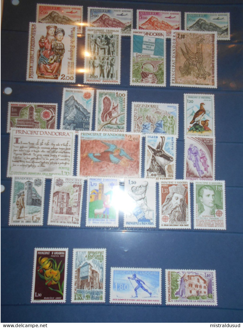 Andorre Français Collection , 27 Timbres Neufs - Verzamelingen