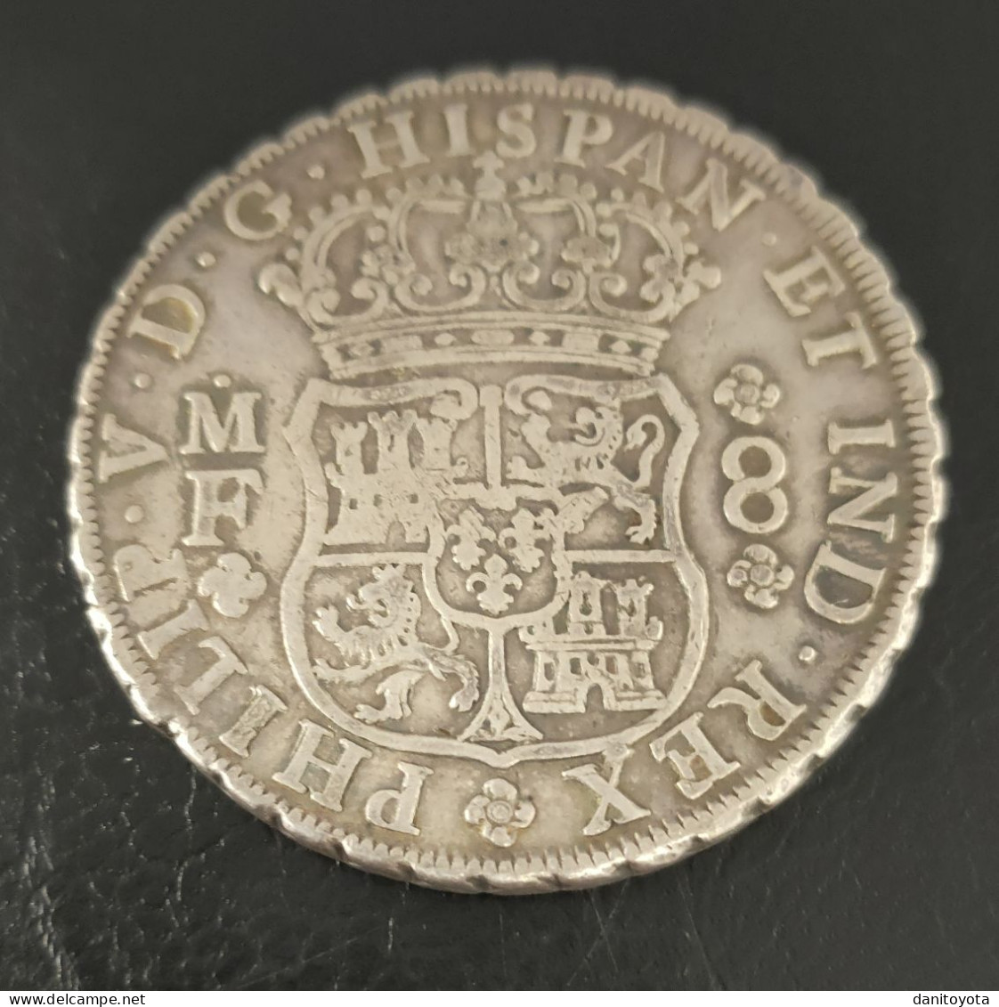 ESPAÑA. AÑO 1735. FELIPE V.  8 REALES PLATA MEXICO MF. PESO 26.9 GR.  REF A/F - Monete Provinciali