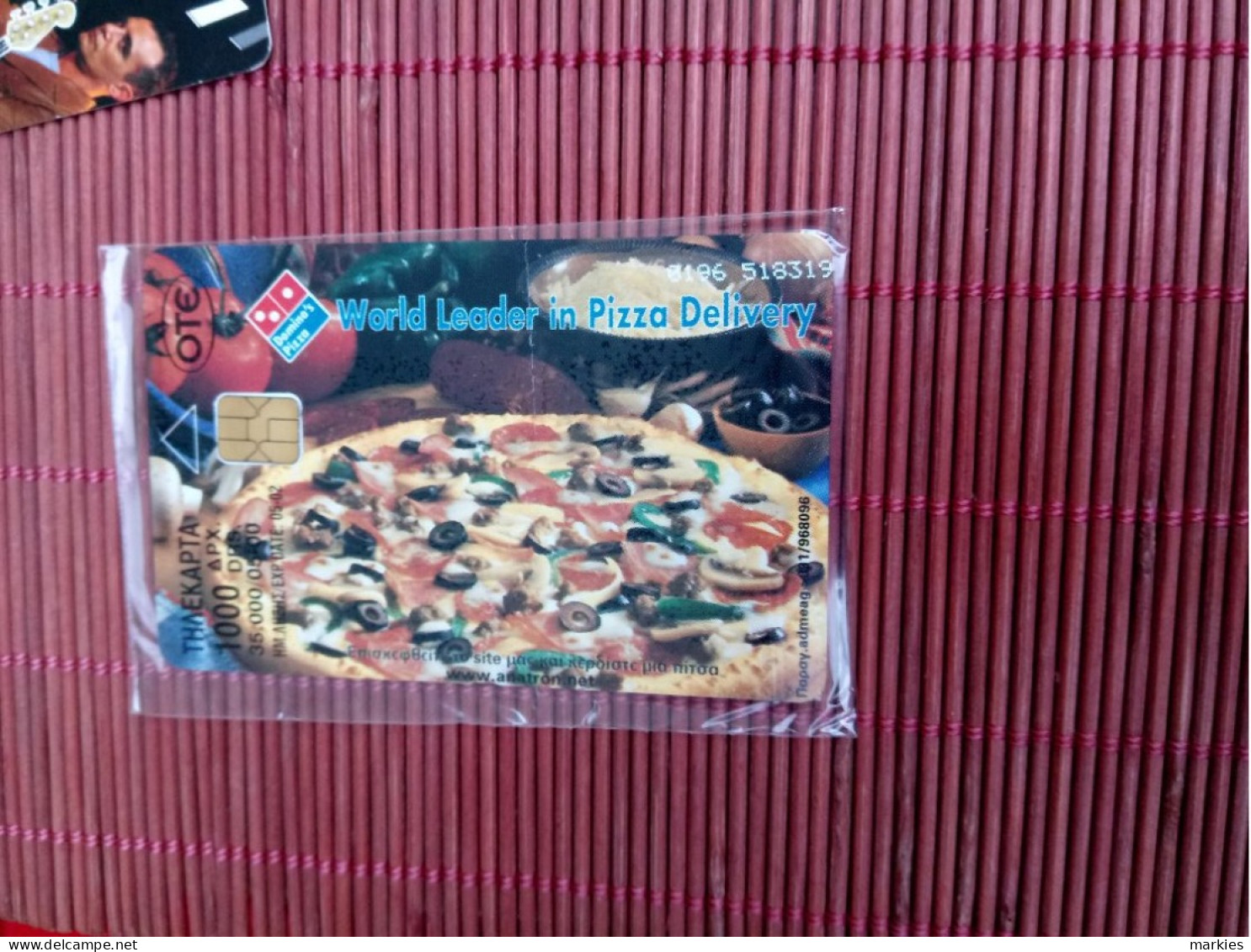 Dominos Pizza Phonevcard New With Blister Only 35.000 EX Made Rare - Griechenland