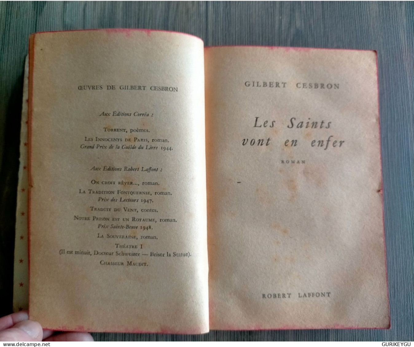 Les Saints Vont En Enfer Texte Intégral  1955 Le Livre De Poche - Roman Noir
