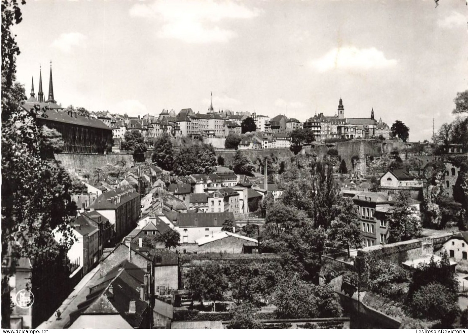 LUXEMBOURG - Faubourg De Grund - Chemin De La Corniche Et Ville Haute - Carte Postale - Autres & Non Classés