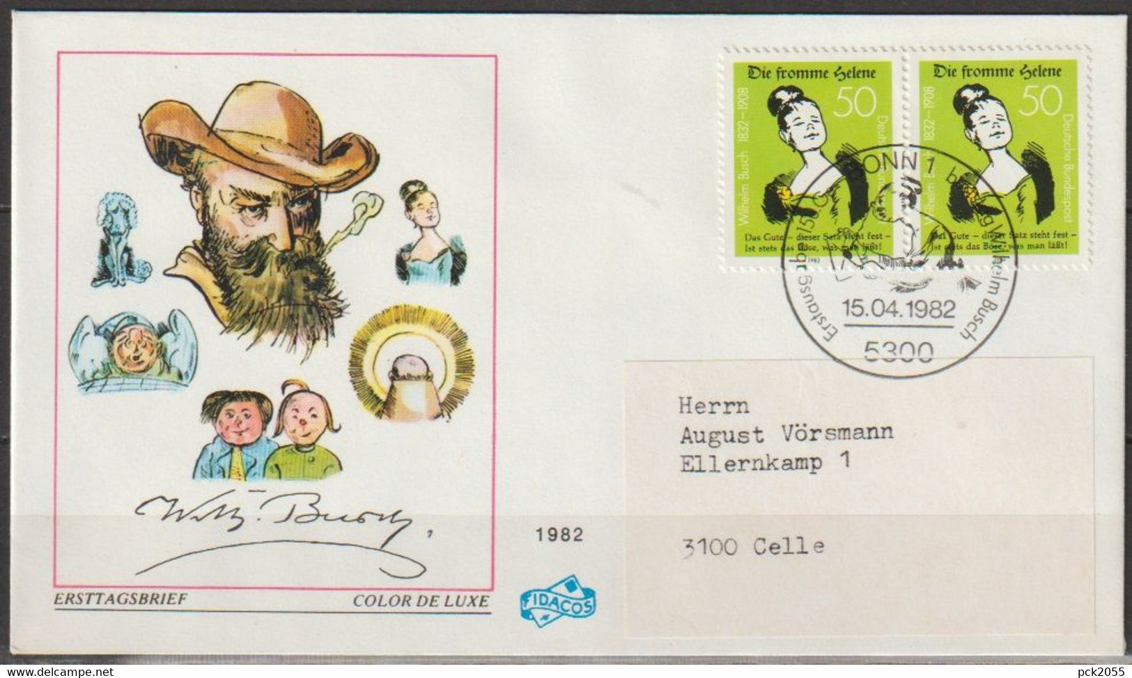 BRD FDC 1982 Nr.1129Paar 150.Geb.Wilhelm Busch   (d 5692 )  Günstige Versandkosten - 1981-1990