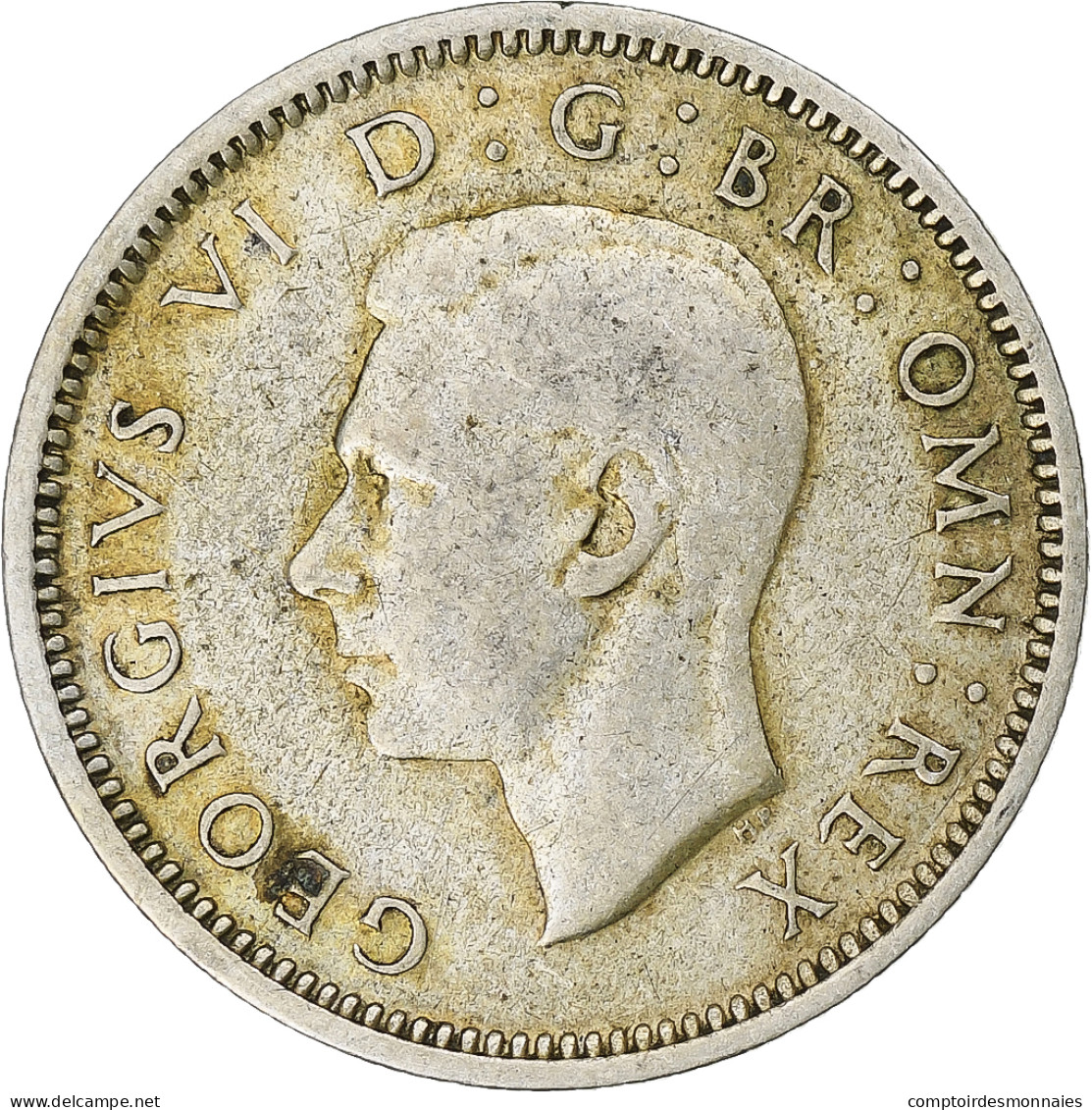 Monnaie, Grande-Bretagne, George VI, 6 Pence, 1943, TTB, Argent, KM:852 - H. 6 Pence